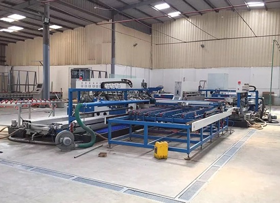 Automatic Glass Double Edging line (L Line)